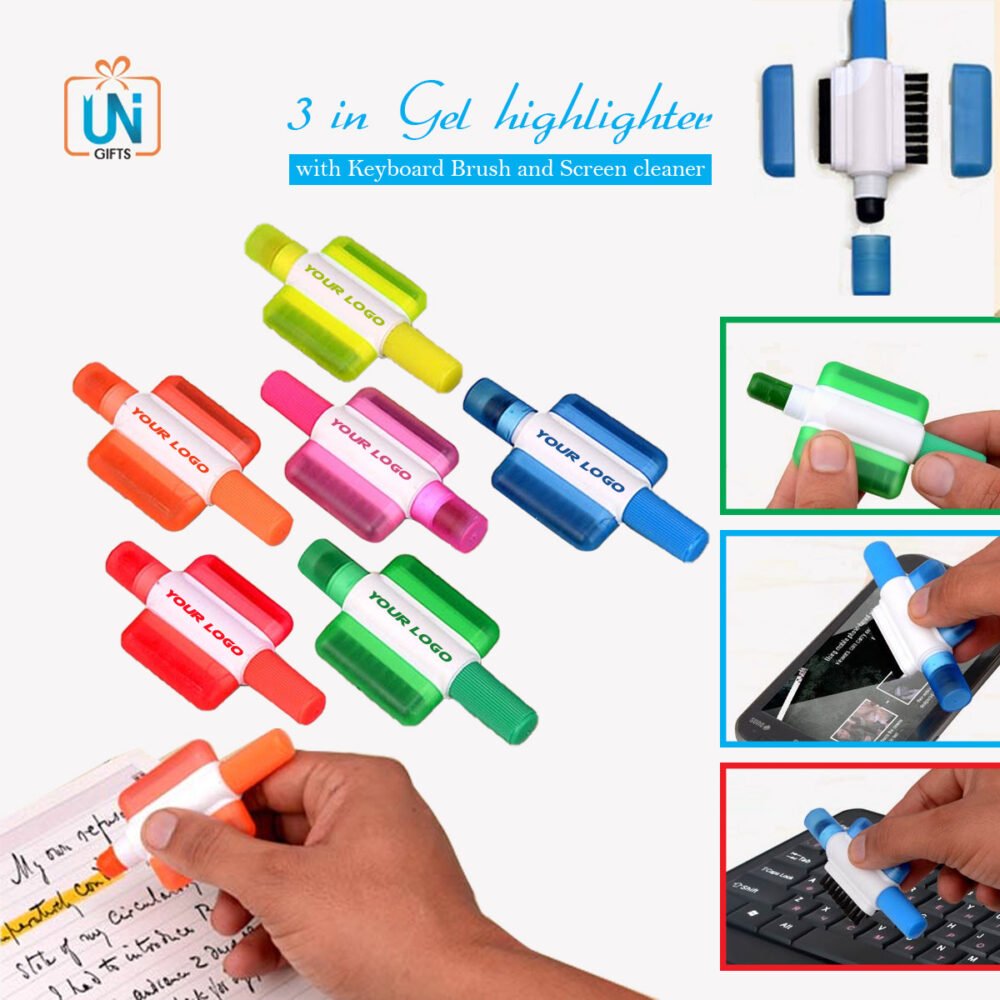 B53 – Gel highlighter with Keyboard brush and screen cleaner