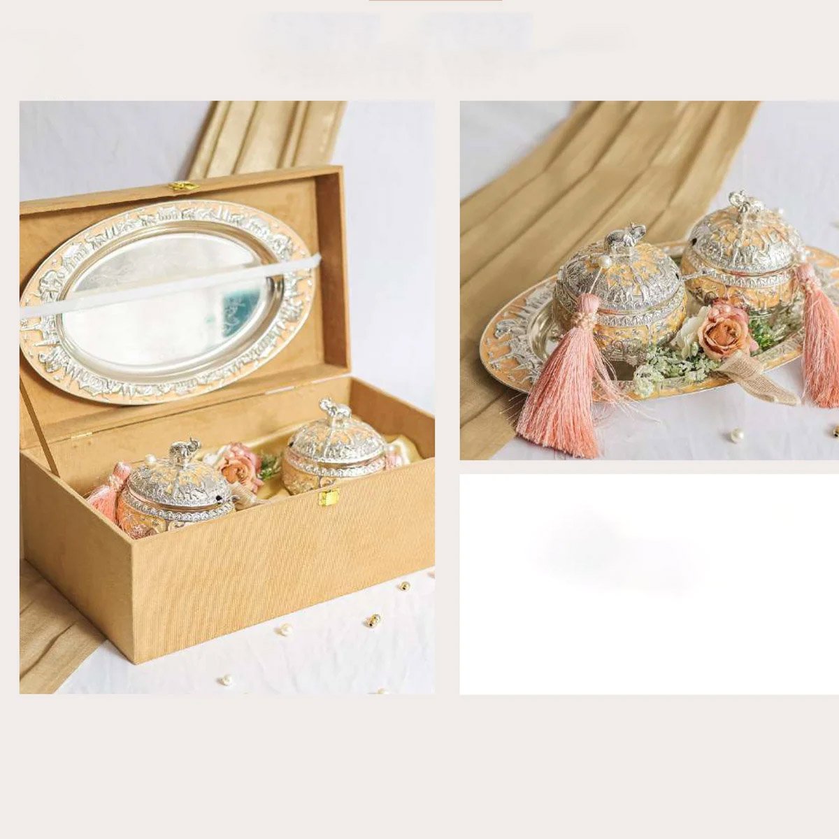 Premium Enamel Tray & Jars Set