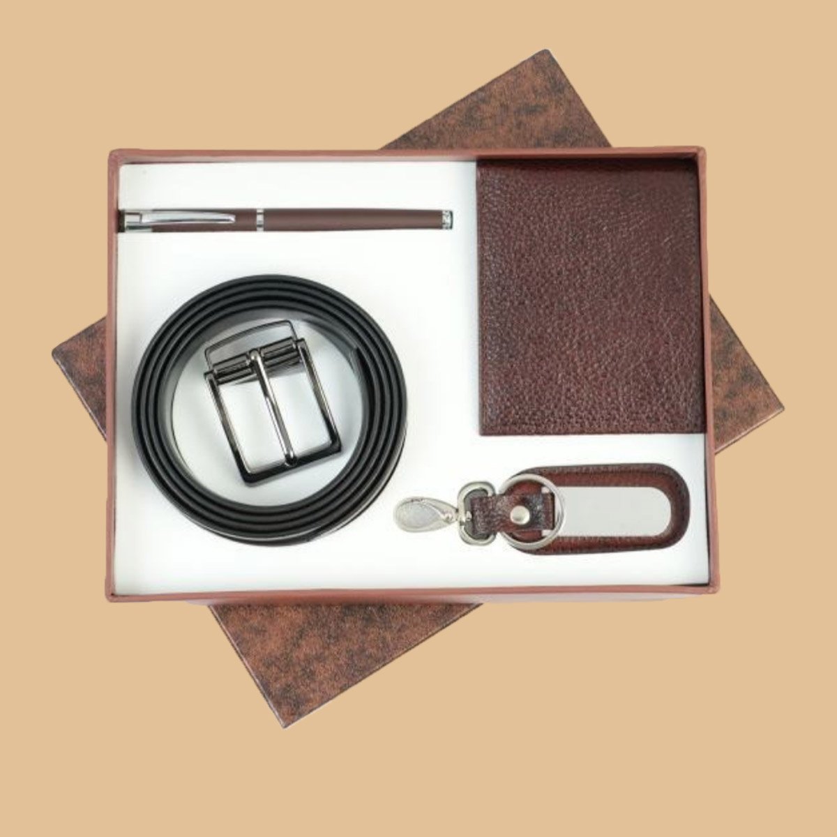 4-in-1 Gift Combo – Premium Leather Corporate Gift