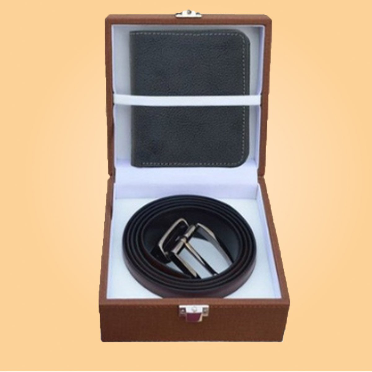 Premium Leather Corporate Gift Box – Wallet & Belt