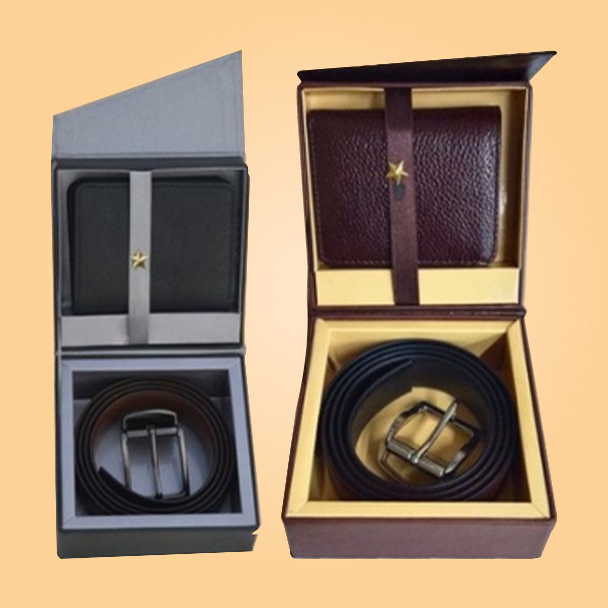 Elegant 2-in-1 Leather Corporate Gift Box