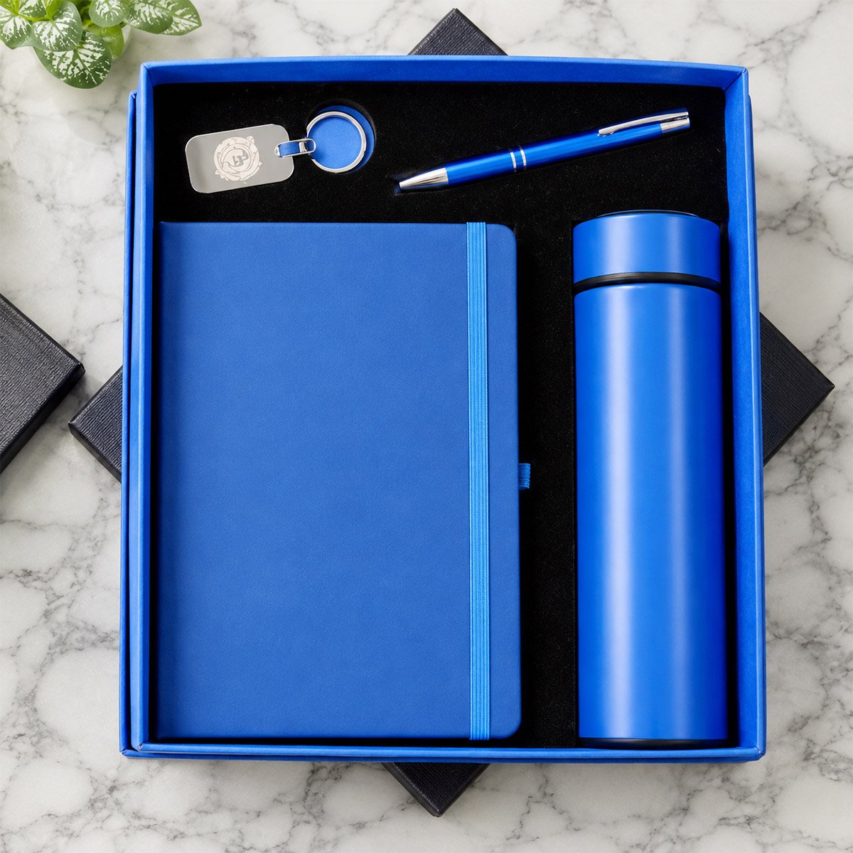 4-in-1 Corporate Gift Set – Notebook, Bottle, Pen & Keychain
