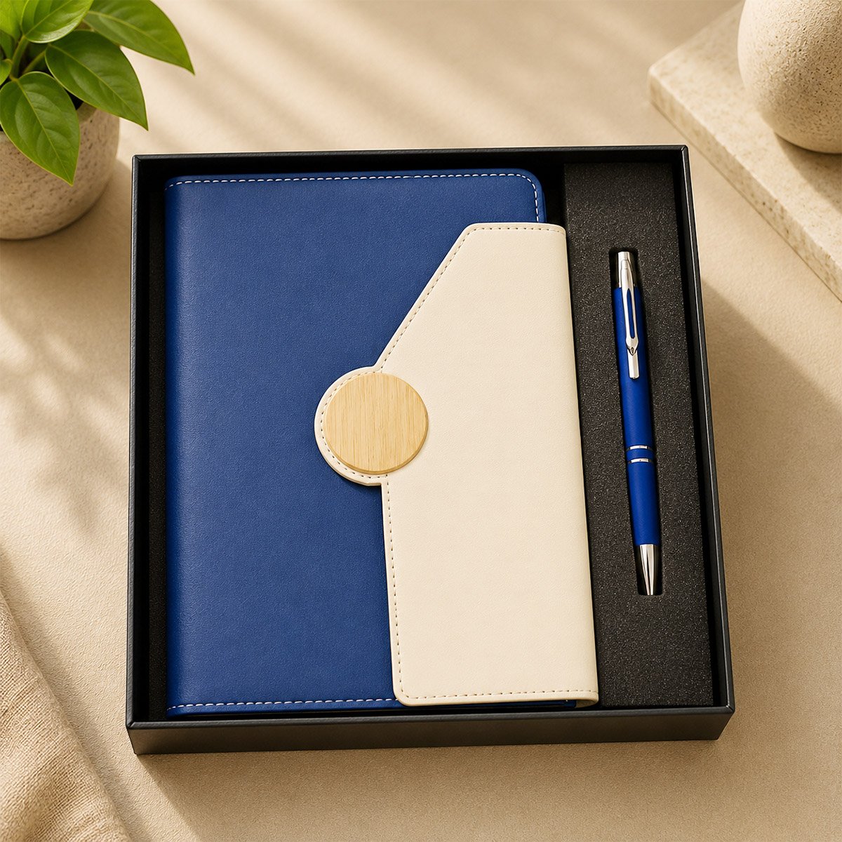 2 in 1 Premium Corporate Gift – Executive Notebook & Pen Gift Set