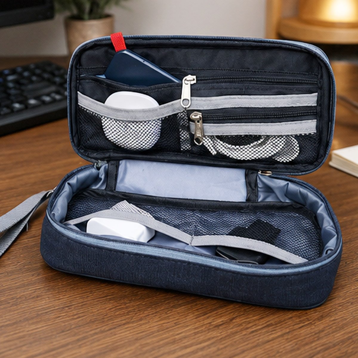 Handy Tech Gadget Organizer with Carry Strap – Premium Corporate Gift